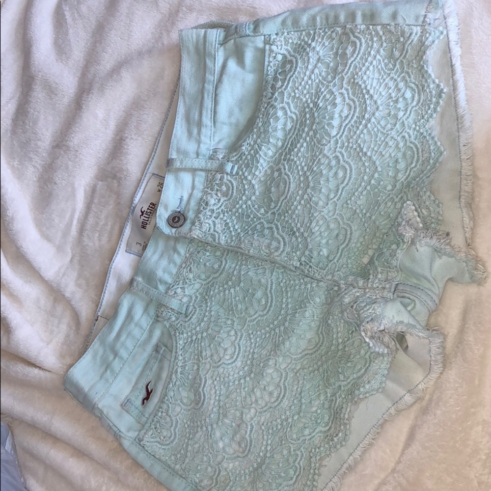 blue shorts